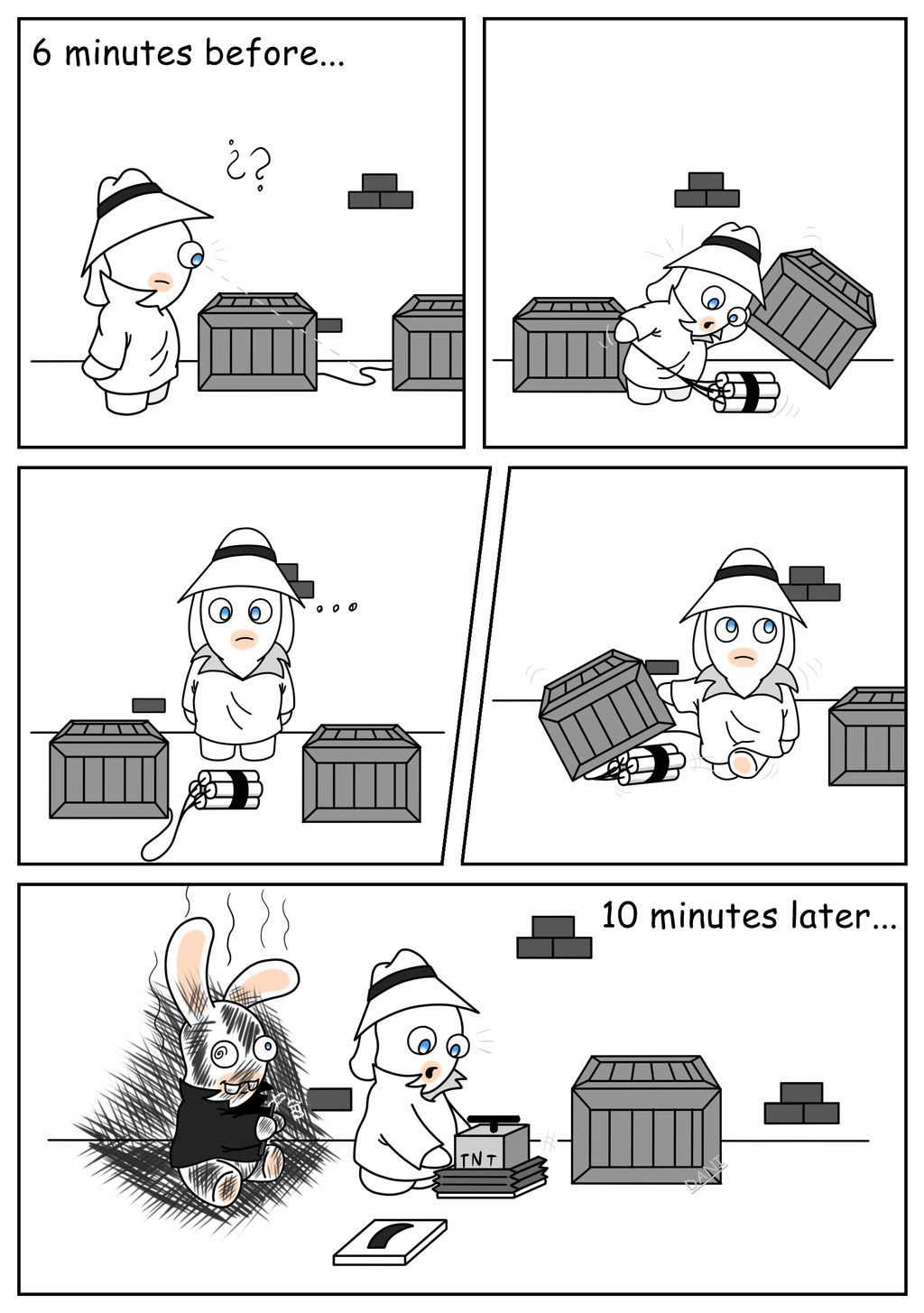 Rabbids Vs Rabbits Deviantart Rabbbid vs. Rabbid 3 by GarfieldXRabbid on DeviantArt