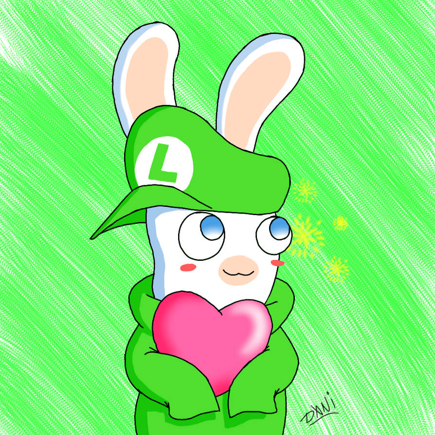 Luigi Rabbid by GarfieldXRabbid on DeviantArt