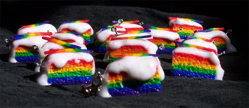 Rainbow Cake Charms