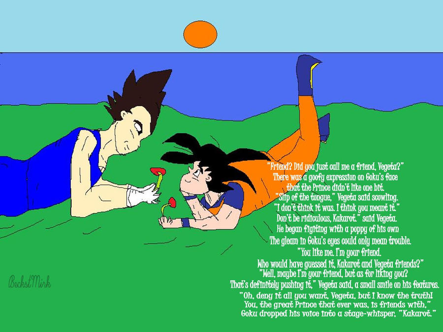 Goku and Vegeta- Slip of the Tongue