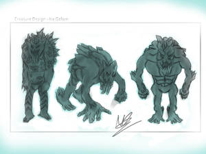 Creature Design - Ice Golem - Thumbnails