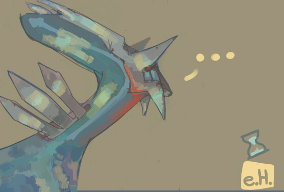 Dialga  coloured sketch