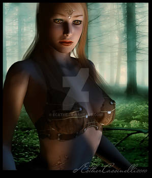 Diana in the forest