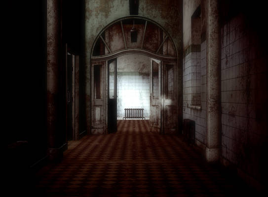 abandoned asylum room