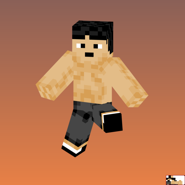 Bruce Lee 1 skin minecraft