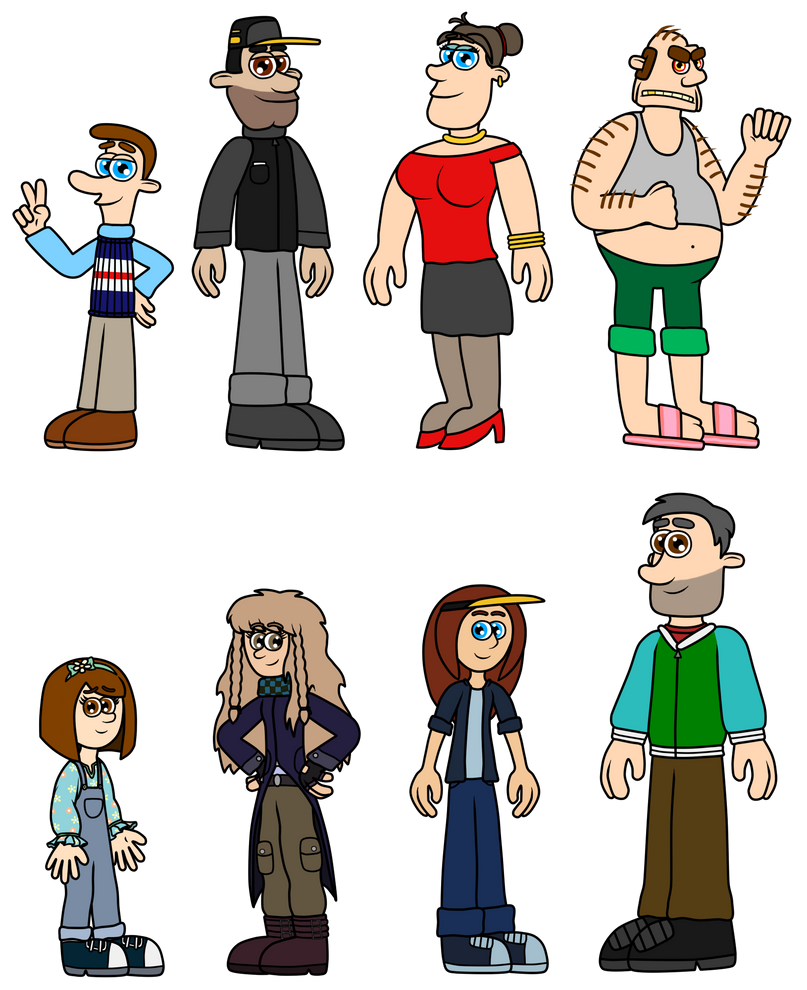 Some characters redraw compilation by EtherealDreamCloud on DeviantArt
