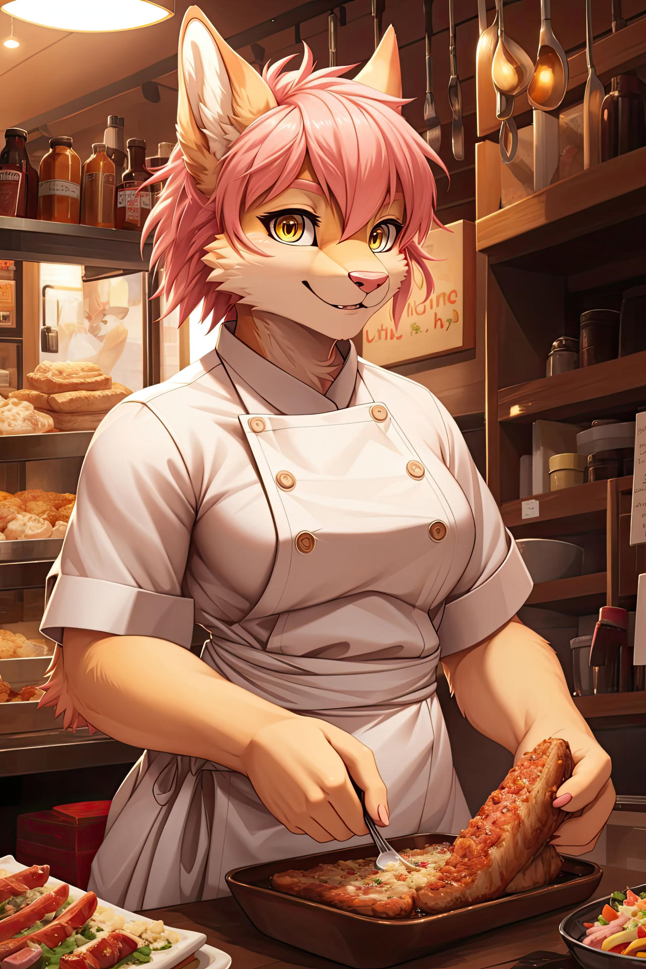 Furry Line Cook The Chef - Furry by NephCop on DeviantArt