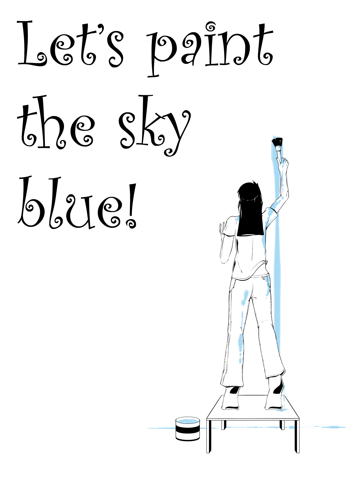 lets paint the sky blue