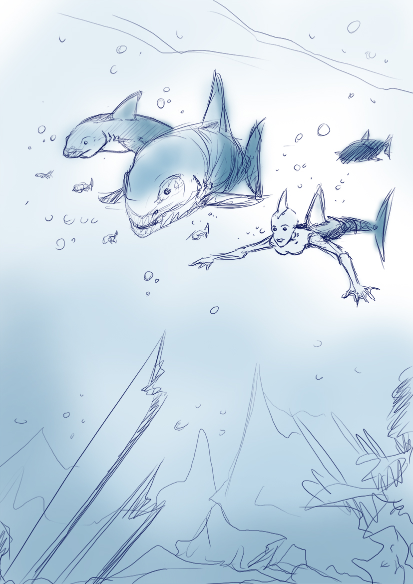 sharks sketch