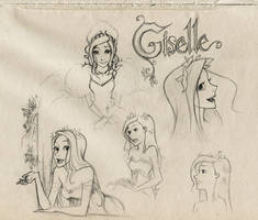 Enchanted-Giselle sketches