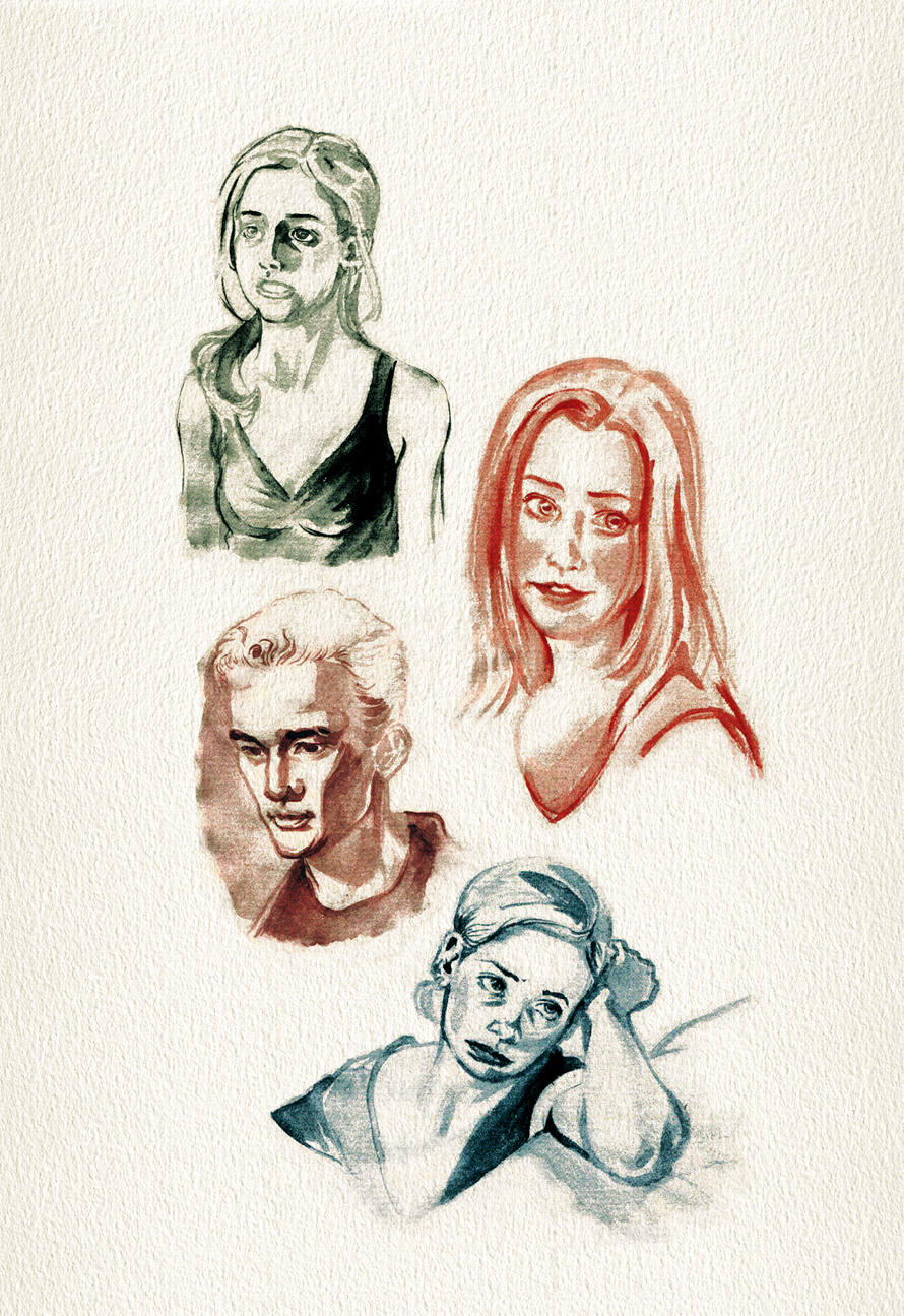 Buffy Watercolors Stills