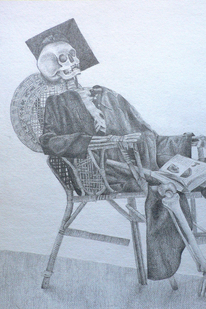 Graduating Skeleton by ardillacheeks on DeviantArt