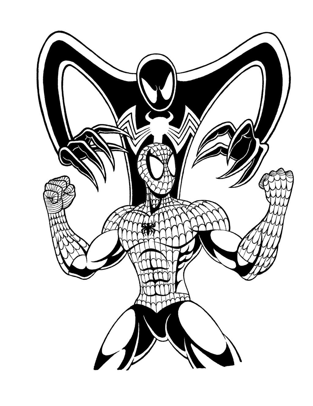 Spider-Man and Symbiote Tattoo Design by Mystic-Forces on DeviantArt