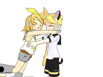 Chibi Rin y Neko Chibi Len