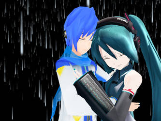 Kaito x Miku Raining