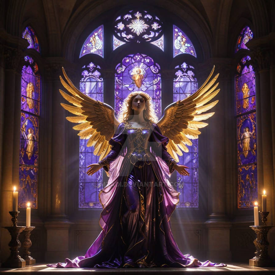 Purple Robe Angel Purple angel by Imzadi on DeviantArt