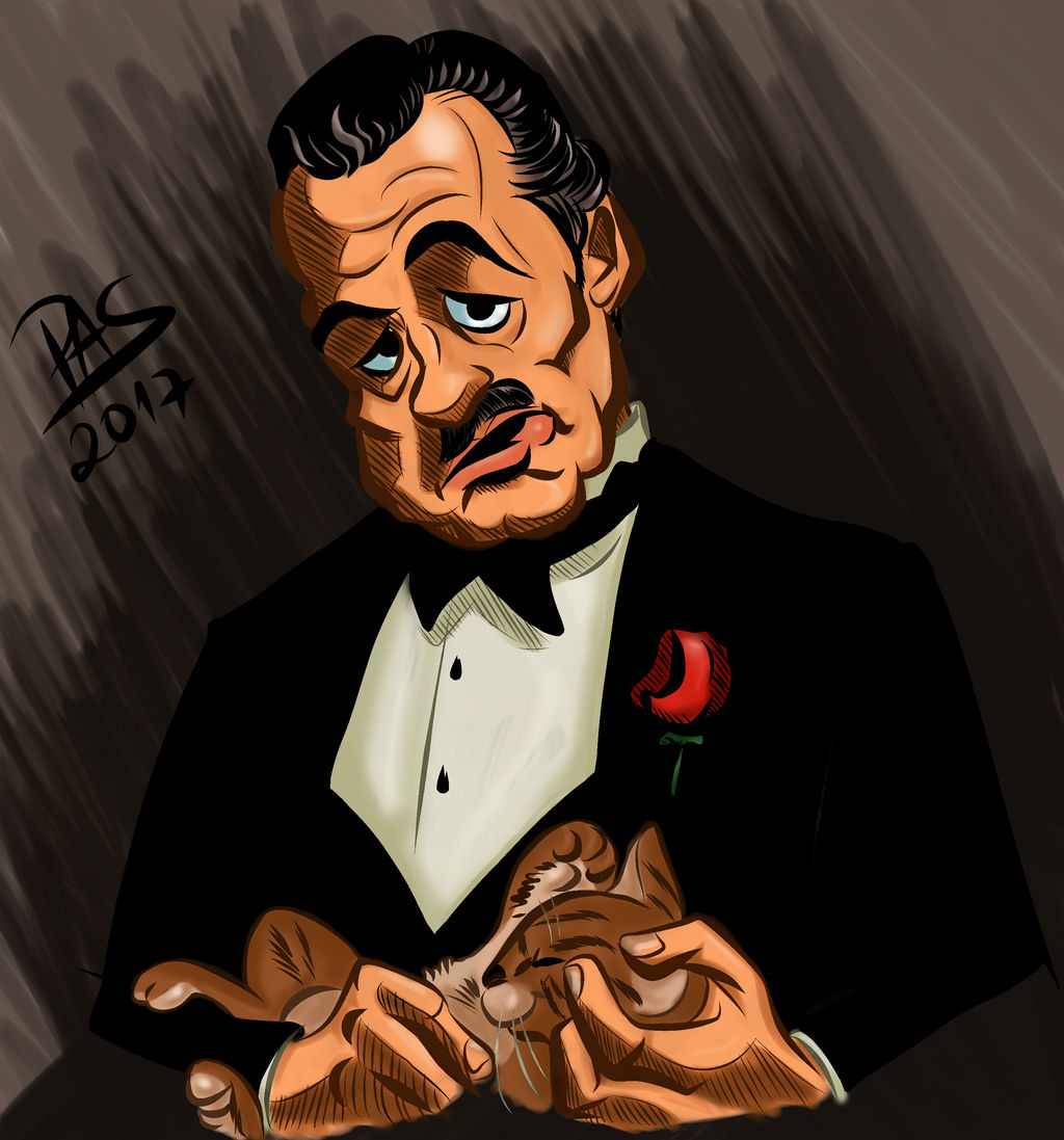 Godfather, Vito Corleone caricature by pedro-amaral-couto on DeviantArt