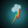 Metallic Cutie mark: Rainbow Dash