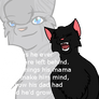 Feathertail has left Crowfeather behind