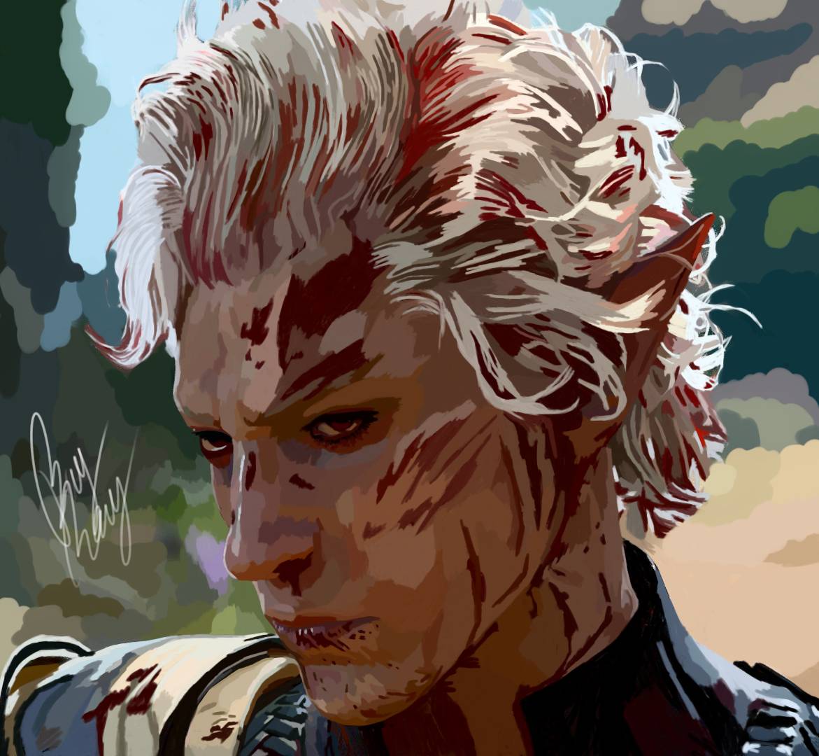 Pale Bloody Elf - rayray digital art by rayray9590 on DeviantArt