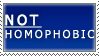 Not Homophobic Stamp by sewreel