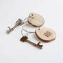 Salvaged Wood Keychains