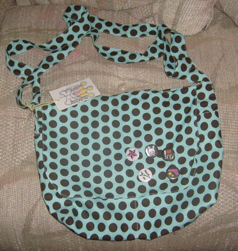 Bag- Blue Polka Dot