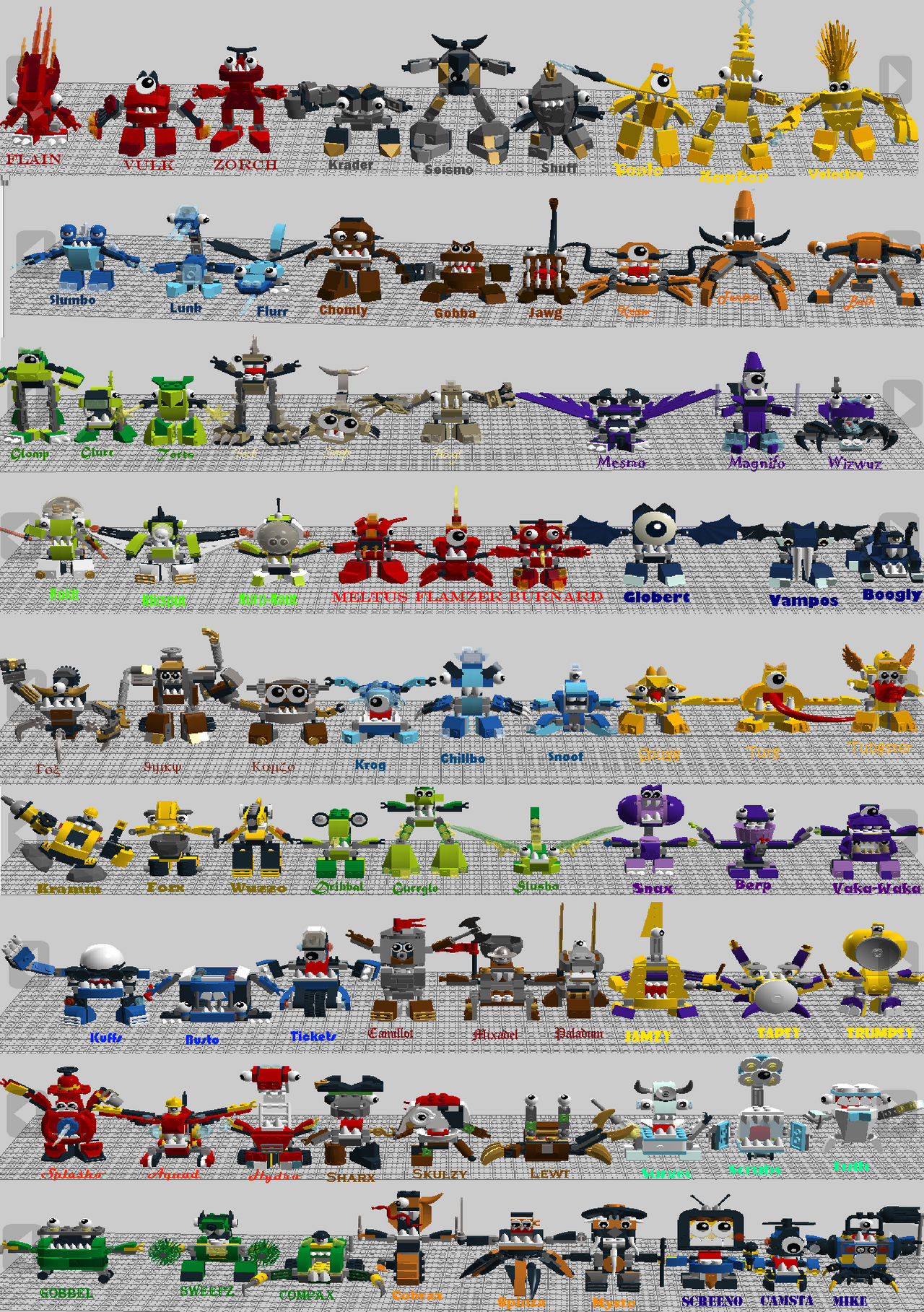 Mixels Rose Mixels Series 1 trough 9 by Michalnowak123 on DeviantArt