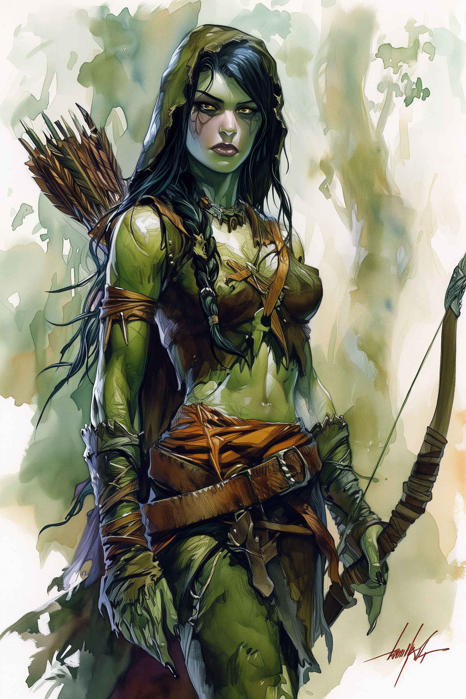 DND Half Orc Ranger By Bogi380 On DeviantArt dnd-half-orc-ranger-by-bogi380-on-deviantart