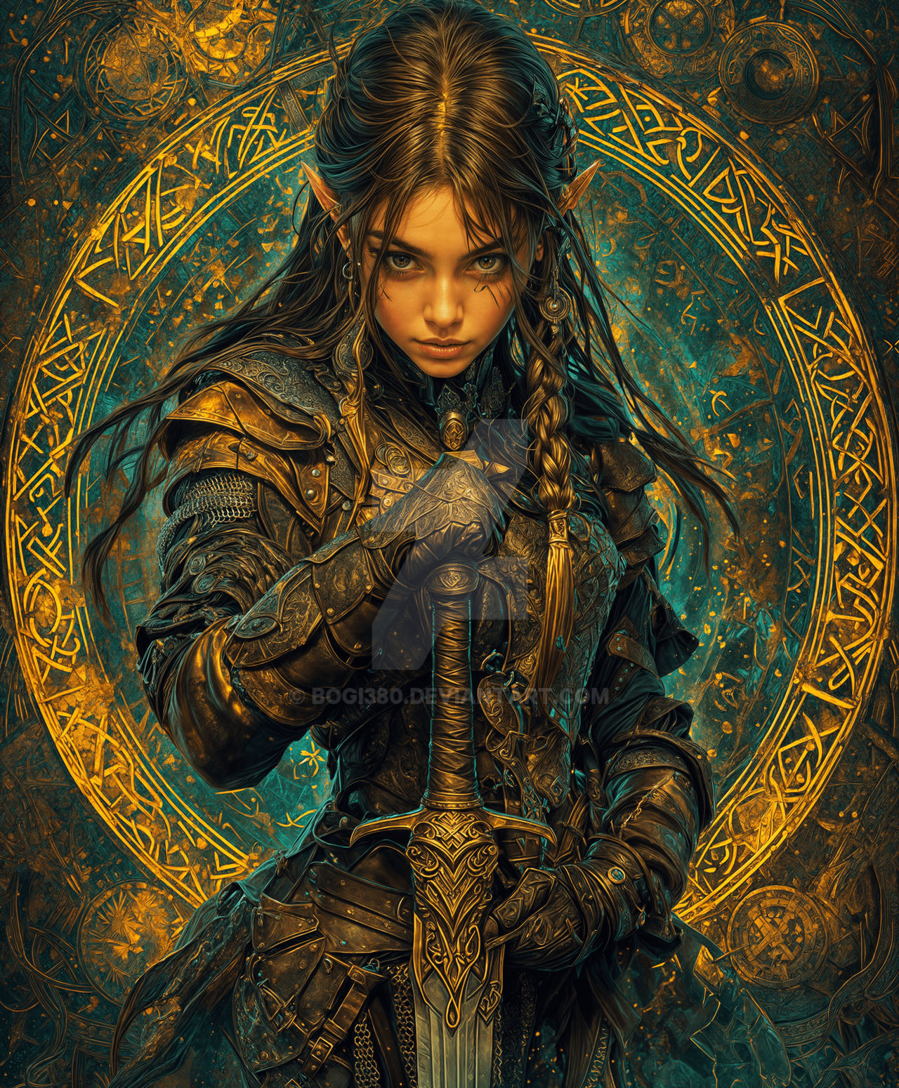 Warrior of the Golden Runes by Bogi380 on DeviantArt