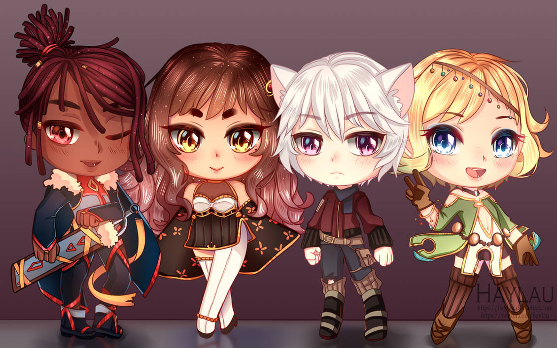 Project Red Chibi Project White Chibis by Lee1hp on DeviantArt
