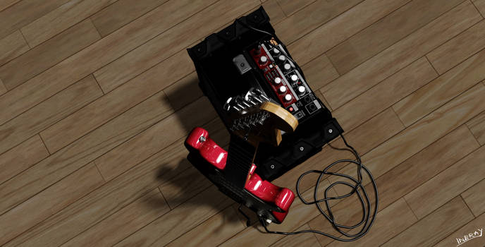 3D Guitar with Amplifier #3