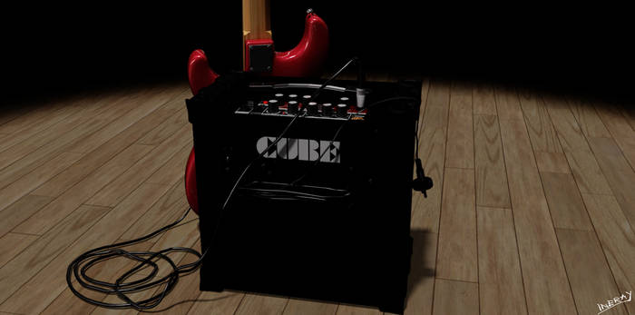 3D Guitar with Amplifier #5