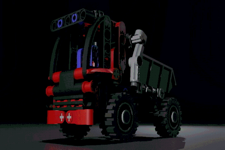 Lego 8065 Mini Container Truck - animation