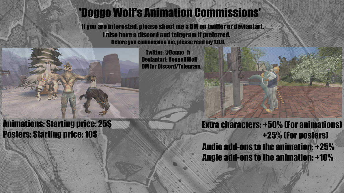 Animation Commissions SFM Animation and Poster Commissions! (Re-Opened) by DoggoHWolf on ...