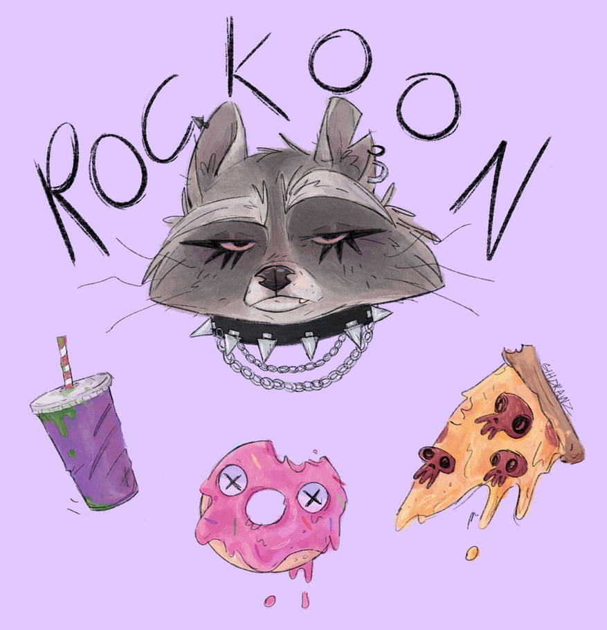 Red Rocks Raccoon rock raccoon by gihdrawz on DeviantArt
