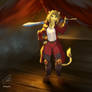 A Lion in Scarlet and the Sword of Destruction
