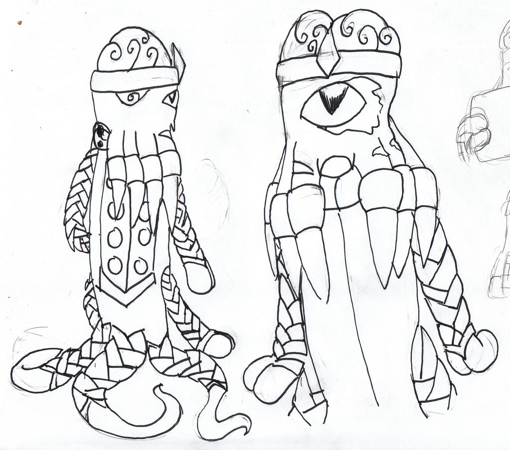 Emperor Xeno sketches by Fluffy-The-Watcher