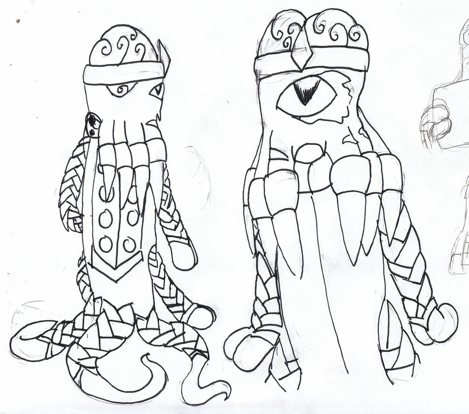 Emperor Xeno sketches by Fluffy-The-Watcher