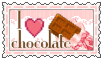 I love chocolate  (stamp) by stamp-queennn