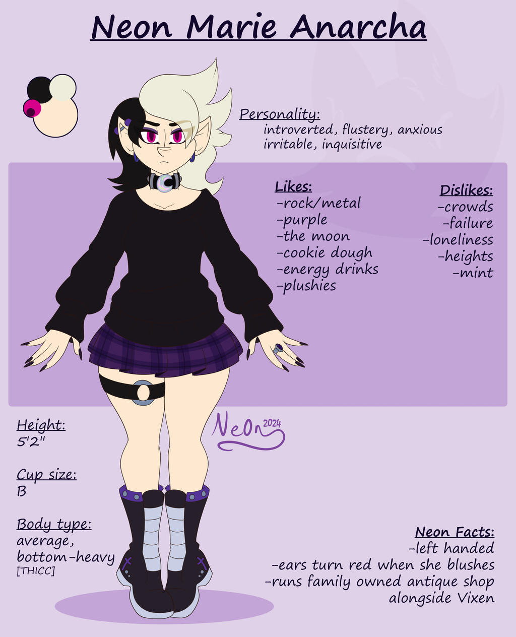 Neon Reference Sheet by xNeonMariex on DeviantArt