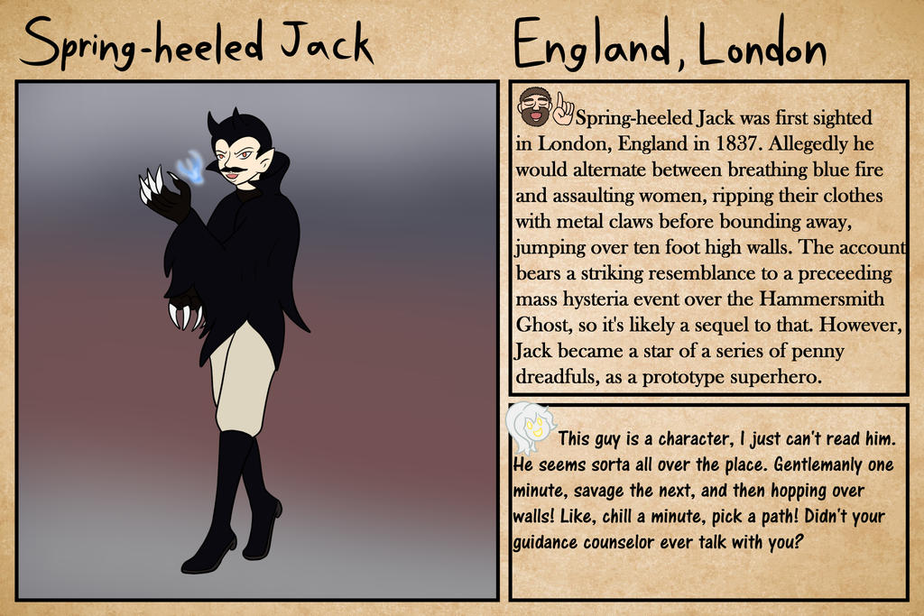 Cryptids Spring Heel the Cryptid Files: Spring-heeled Jack by Kite-Darkside on DeviantArt