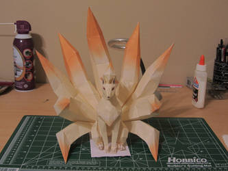 Ninetales Papercraft 1