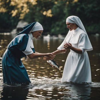 Fish-Worshipping Nuns 2. Fish-Washing Ritual