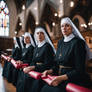 CATHOLIC NUNS GIVE SIDE-EYE WITH SUSPICION