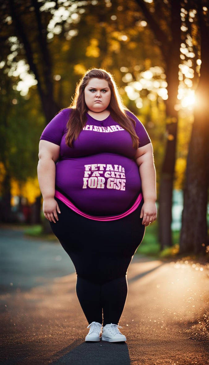 Big Fat Purple Mess of a Girl in Pre-Natal Ad by legphotog on DeviantArt