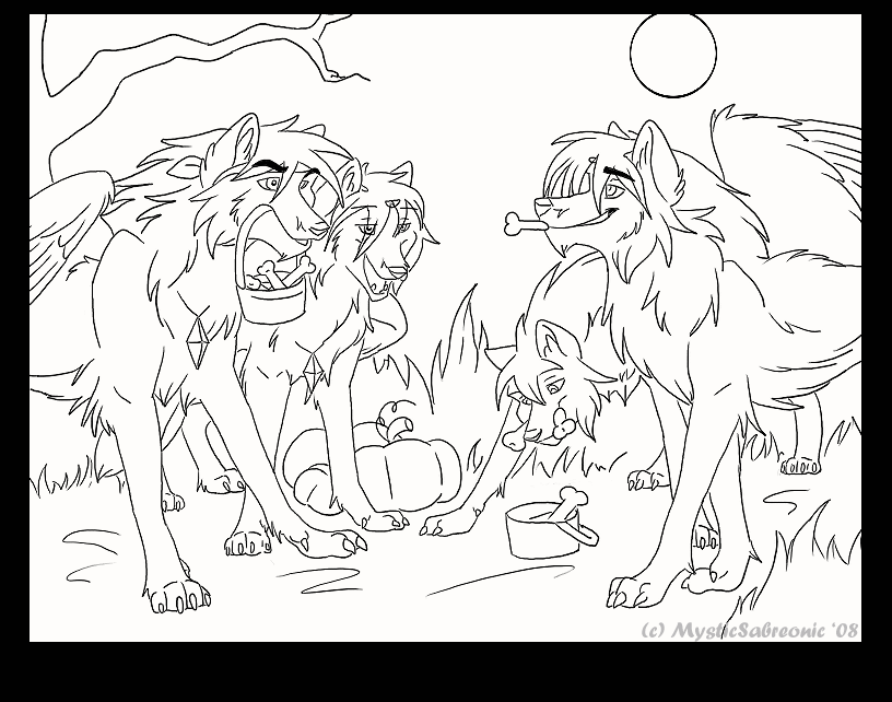 Happy Halloween 2008 -LineArt-