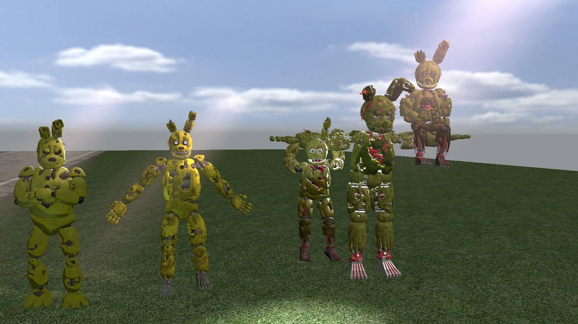all springtraps by TheBlueDiamondKid on DeviantArt