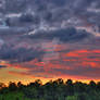 Stormy sunset HDR