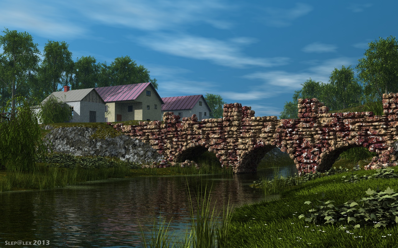 Old stone bridge